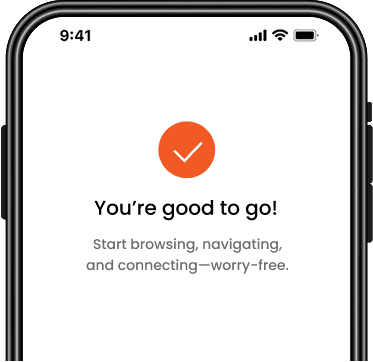 Success screen showing connection is active